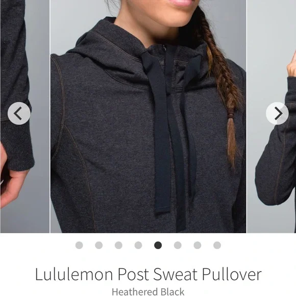 Lululemon Post Sweat Pullover Hoodie size 6 can fit 8 EUC - Picture 4 of 7